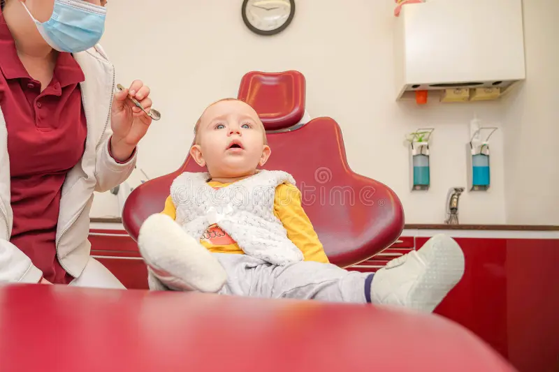 Doctor with young patient